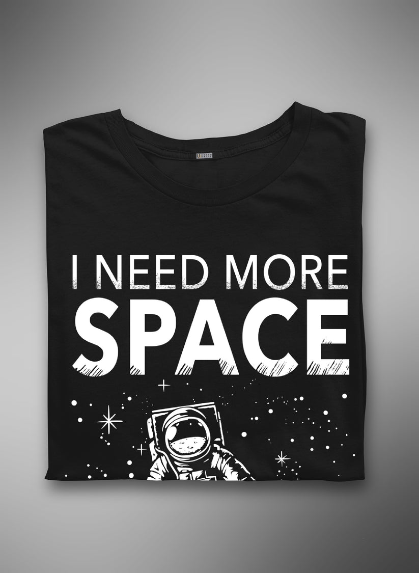 SPACE BLACK SHORT SLEEVE T-SHIRT - BLACK