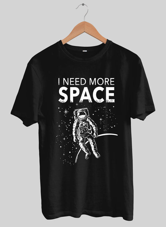 SPACE BLACK SHORT SLEEVE T-SHIRT - BLACK