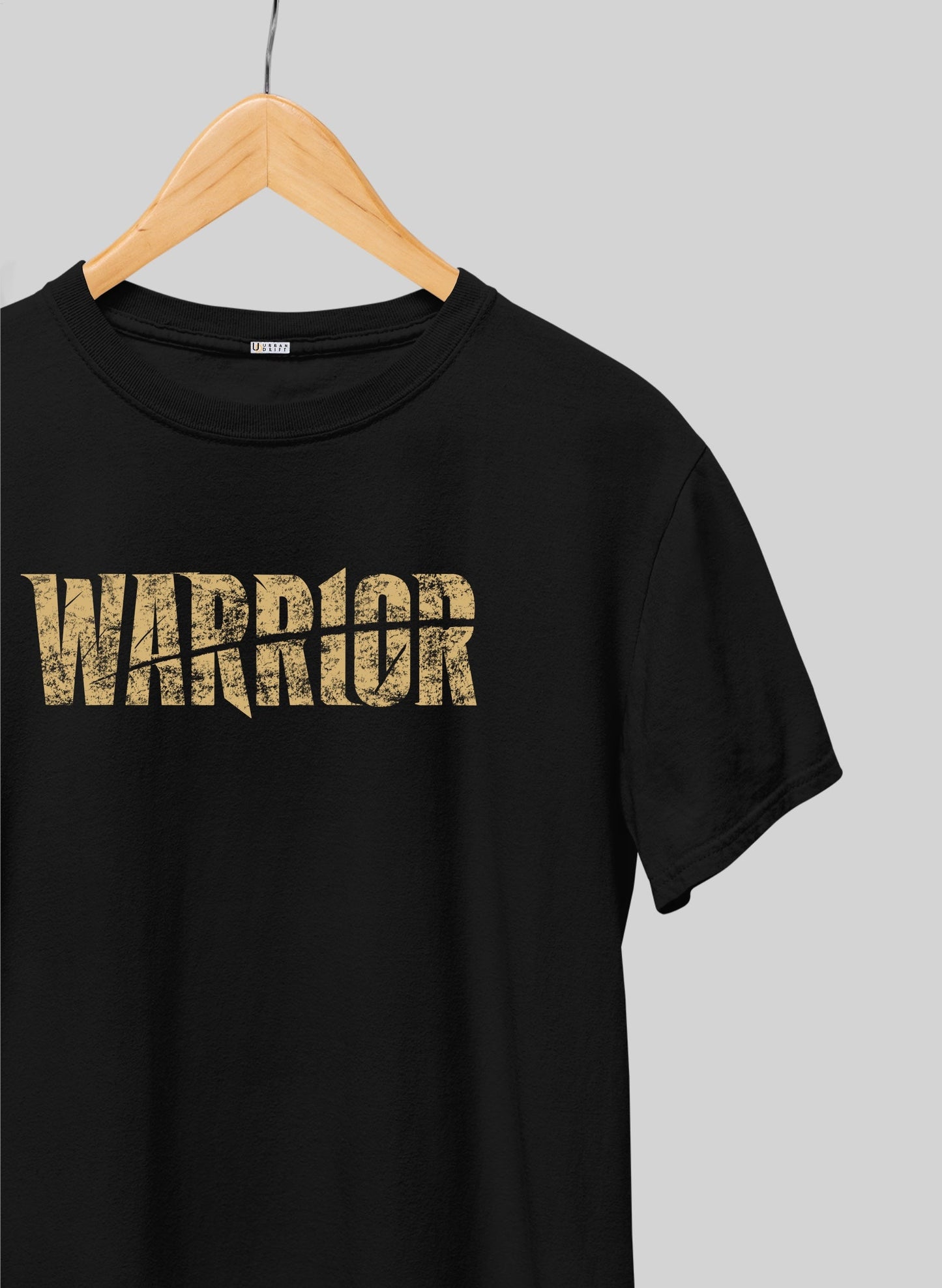 WARRIOR BLACK SHORT SLEEVE T-SHIRT - BLACK