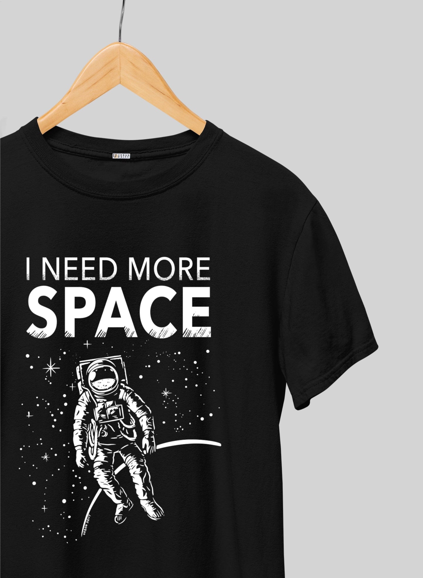 SPACE BLACK SHORT SLEEVE T-SHIRT - BLACK