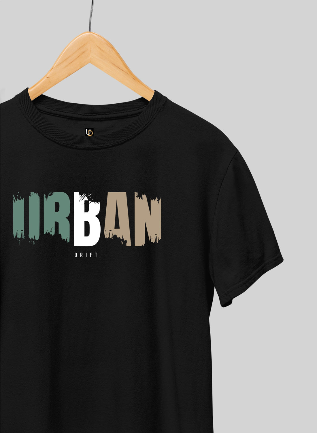 URBAN PRINT PRINT SHORT SLEEVE T-SHIRT - BLACK