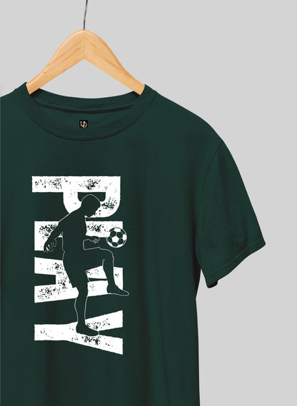 PLAY PRINT GREEN SHORT SLEEVE T-SHIRT - GREEN