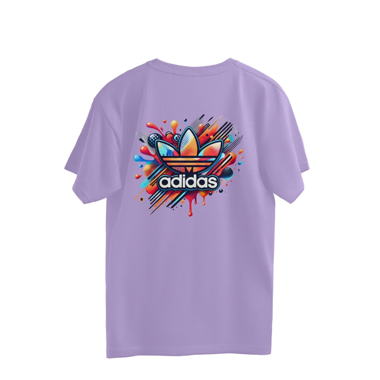 ADIDAS PRINT SHORT SLEEVE T-SHIRT - PURPLE