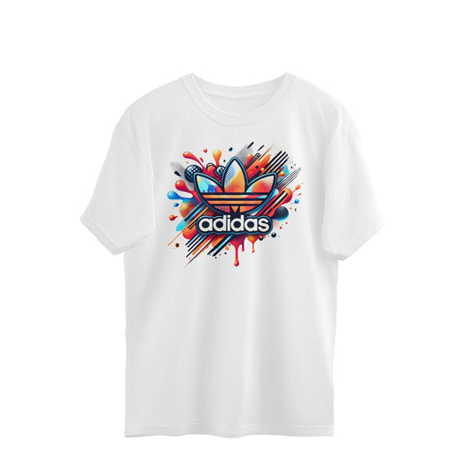 ADIDAS PRINT SHORT SLEEVE T-SHIRT - WHITE