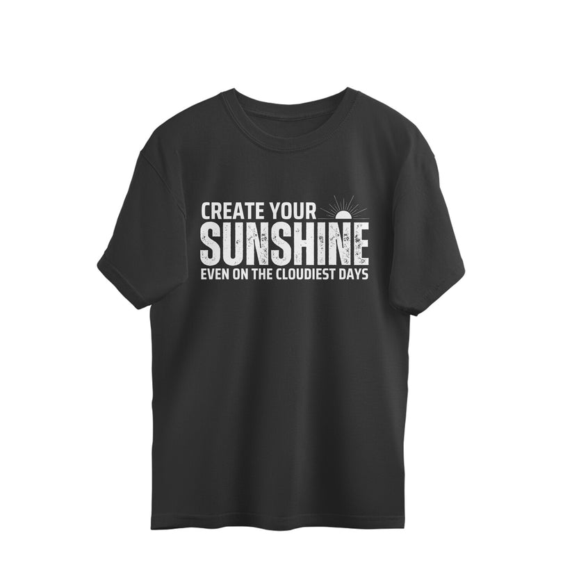 SUNSHINE SHORT SLEEVE T-SHIRT - BLACK